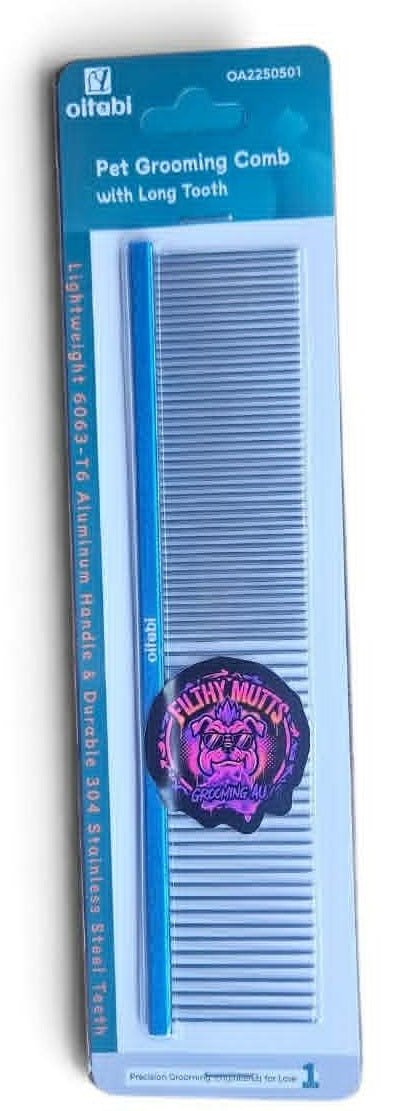 Fine/Course Comb 19cm Blue