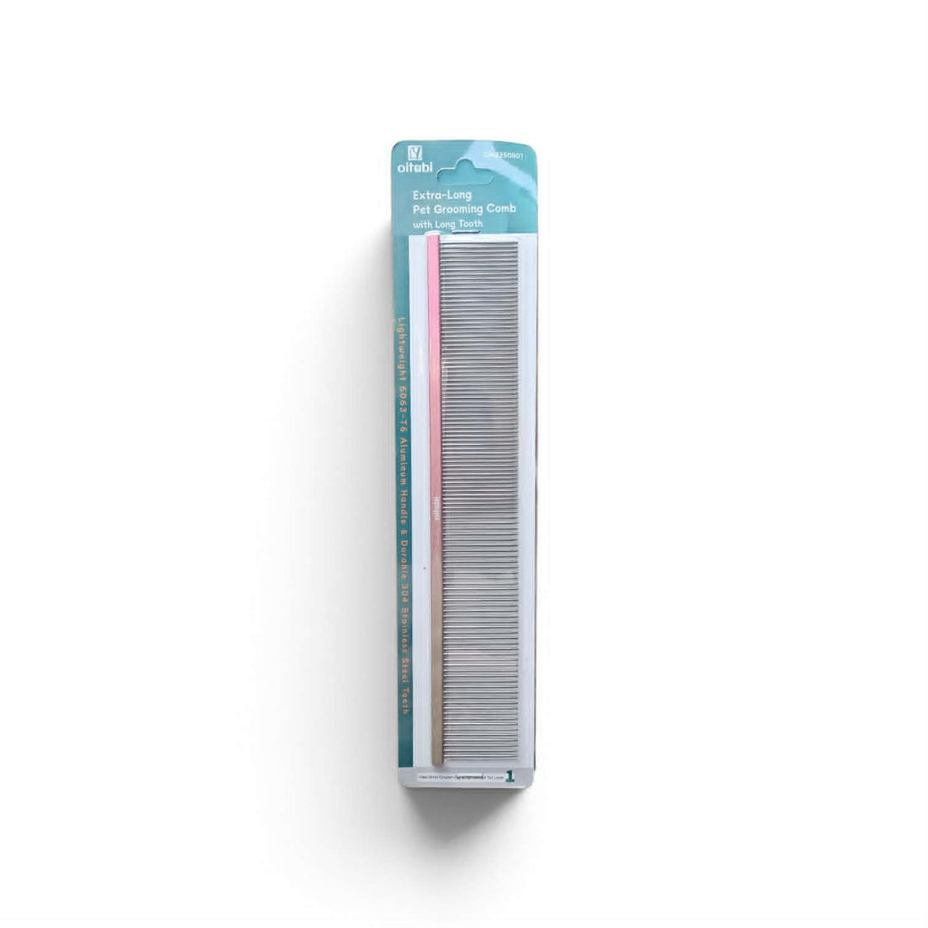 Extra Long Comb 24.5cm Pink & Gold