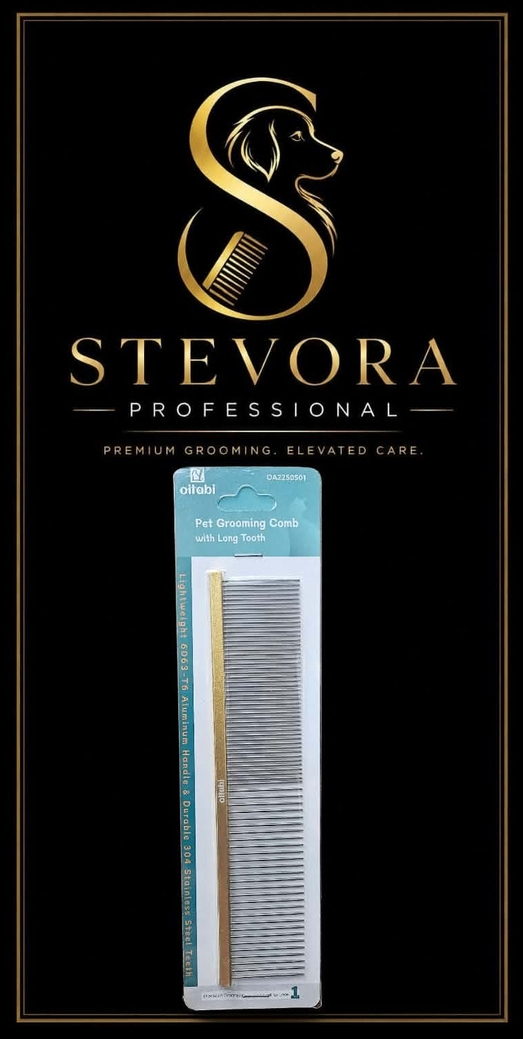 Fine/Course Comb 19cm Gold