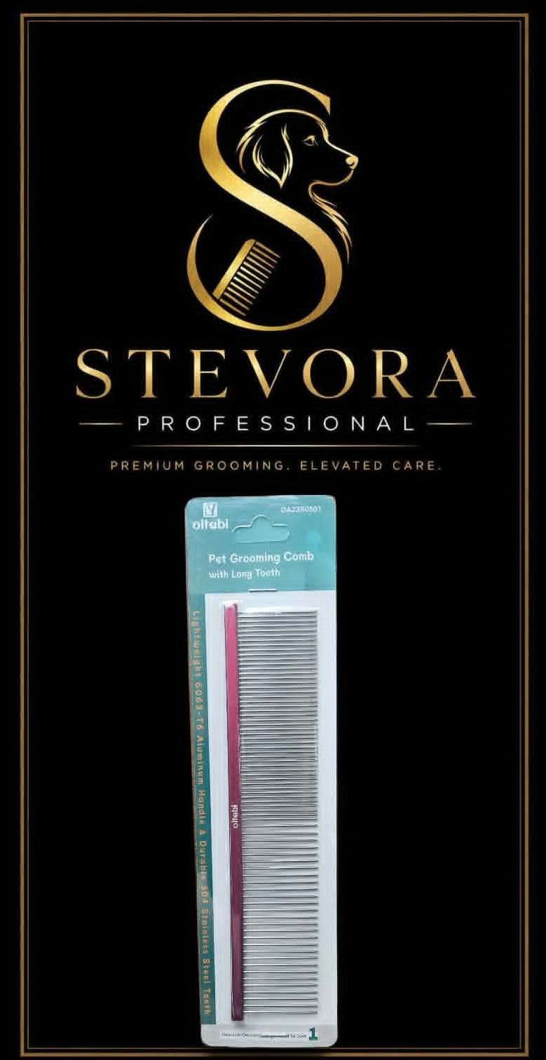 Fine/Course Comb 19cm Red
